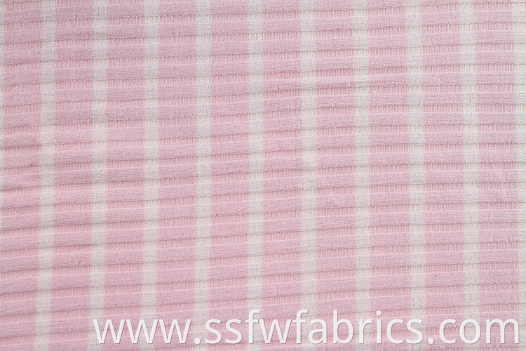 Rib Fabric Custom Pink Soft